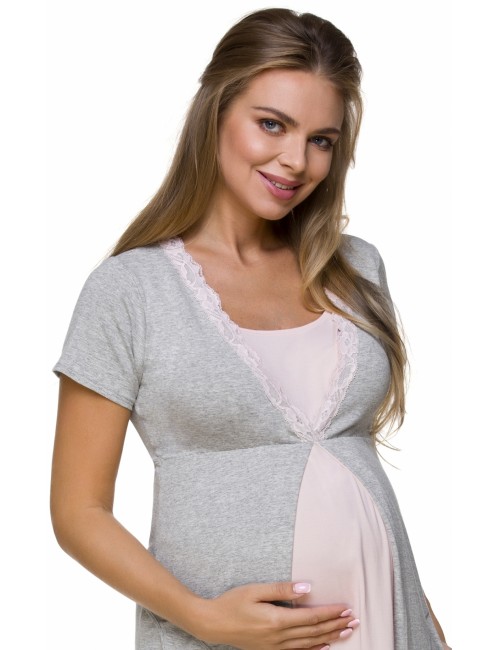 Breastfeeding Maternity Nightgown  Cotton Breastfeeding Nightgown